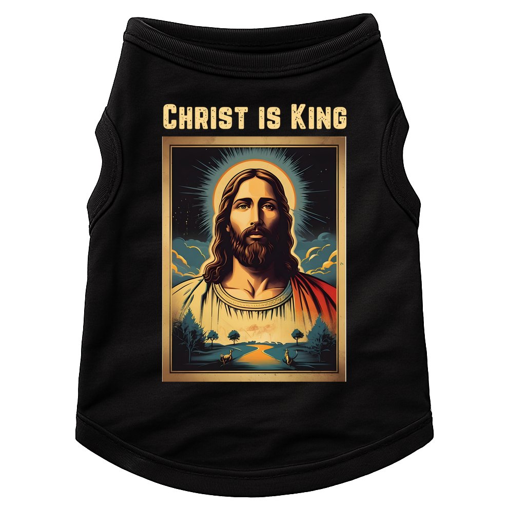 Christ is King Christian Easter Doggie Tank
