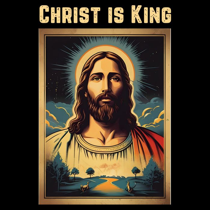 Christ is King Christian Easter Flexfit Unipanel Trucker Cap
