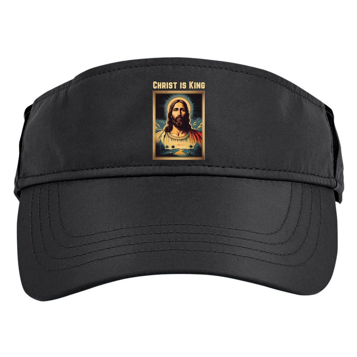 Christ is King Christian Easter Adult Drive Performance Visor