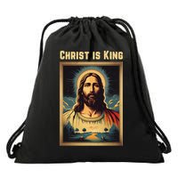 Christ is King Christian Easter Drawstring Bag