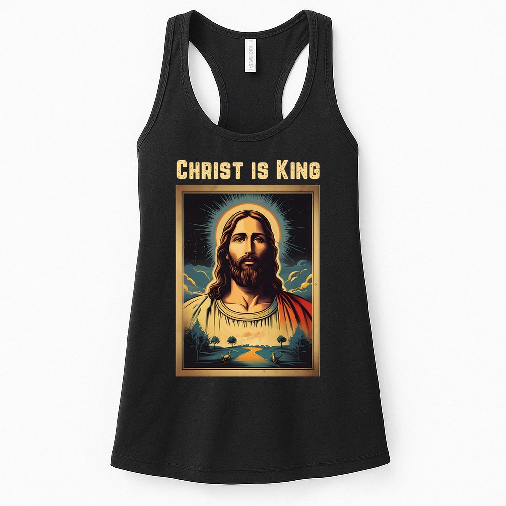 Christ is King Christian Easter Womens Tank Top