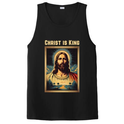 Christ is King Christian Easter PosiCharge Competitor Tank