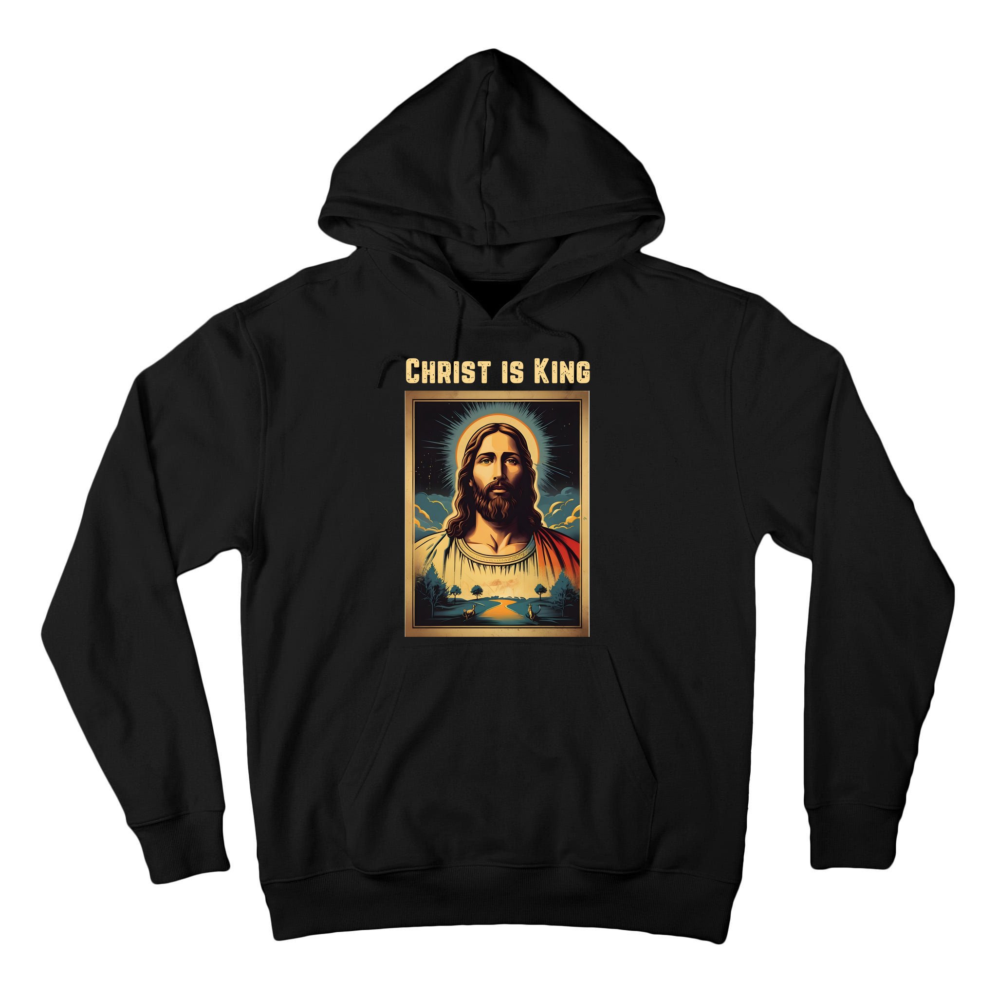 Christ is King Christian Easter Tall Hoodie