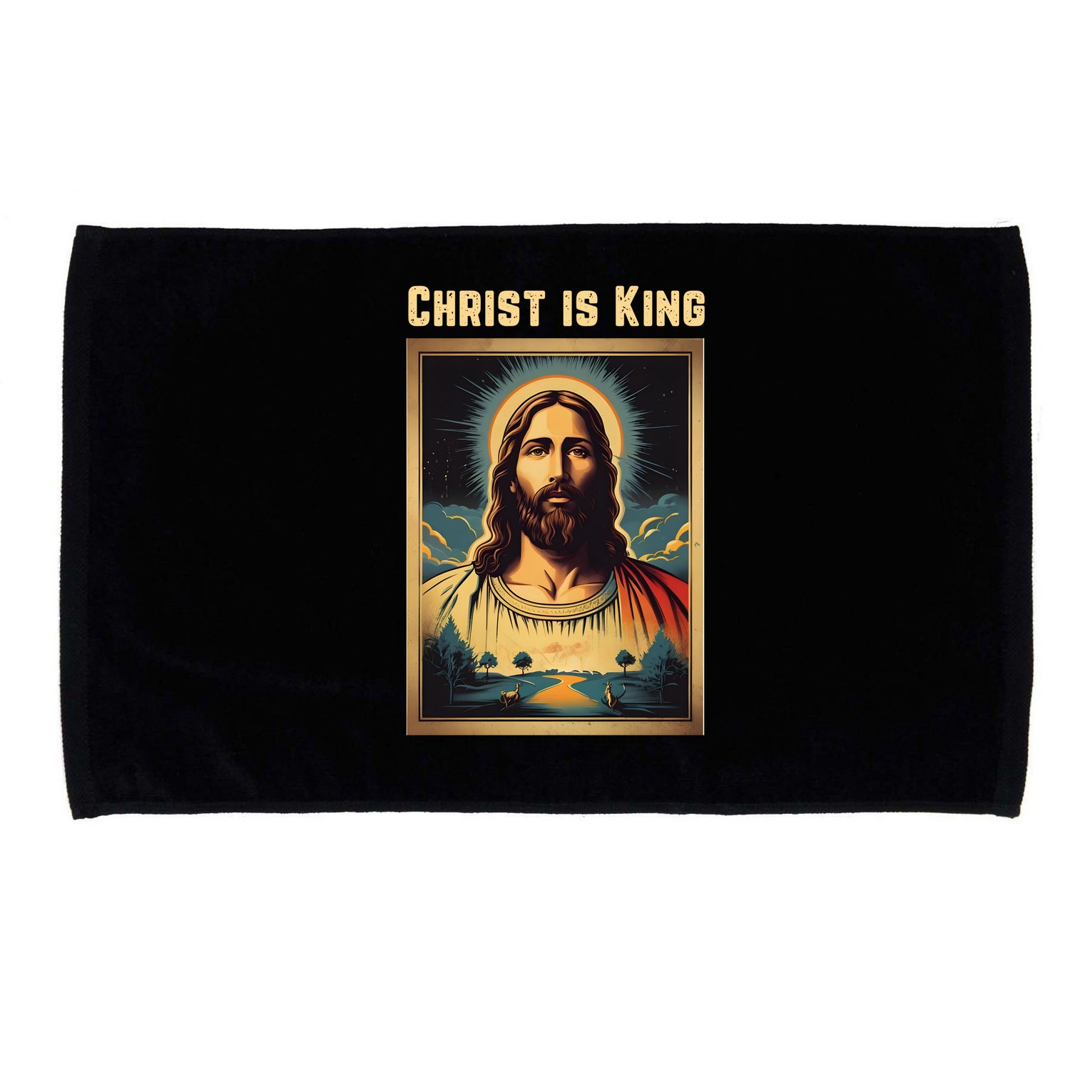 Christ is King Christian Easter Microfiber Hand Towel