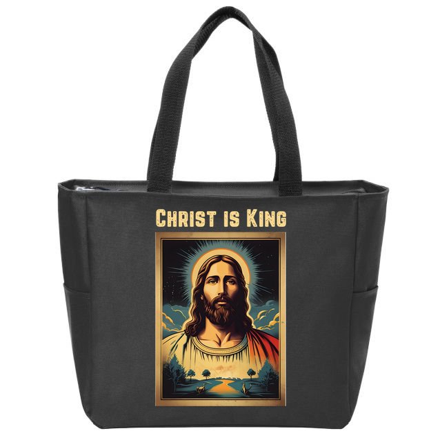 Christ is King Christian Easter Zip Tote Bag