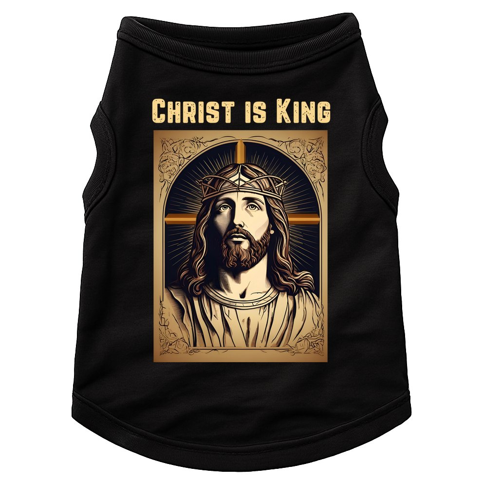 Christ is King Christian Easter Doggie Tank