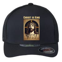 Christ is King Christian Easter Flexfit Unipanel Trucker Cap