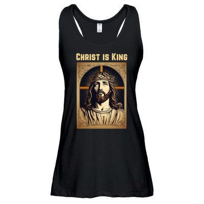 Christ is King Christian Easter Ladies Essential Flowy Tank