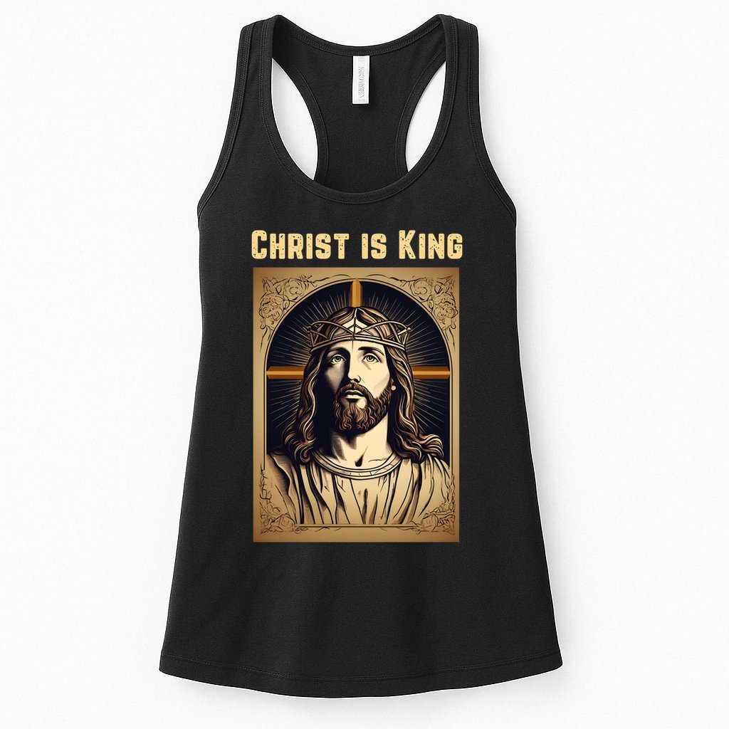Christ is King Christian Easter Womens Tank Top