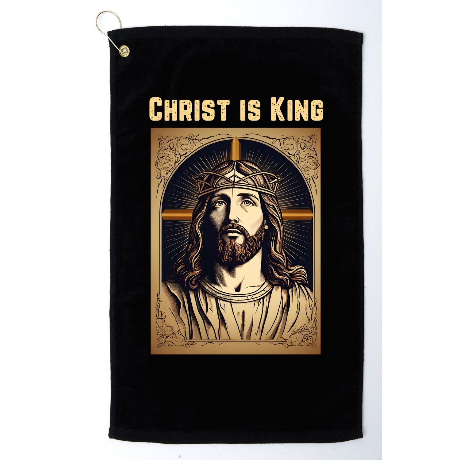 Christ is King Christian Easter Golf Towel