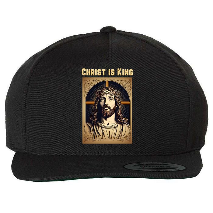 Christ is King Christian Easter Wool Snapback Cap