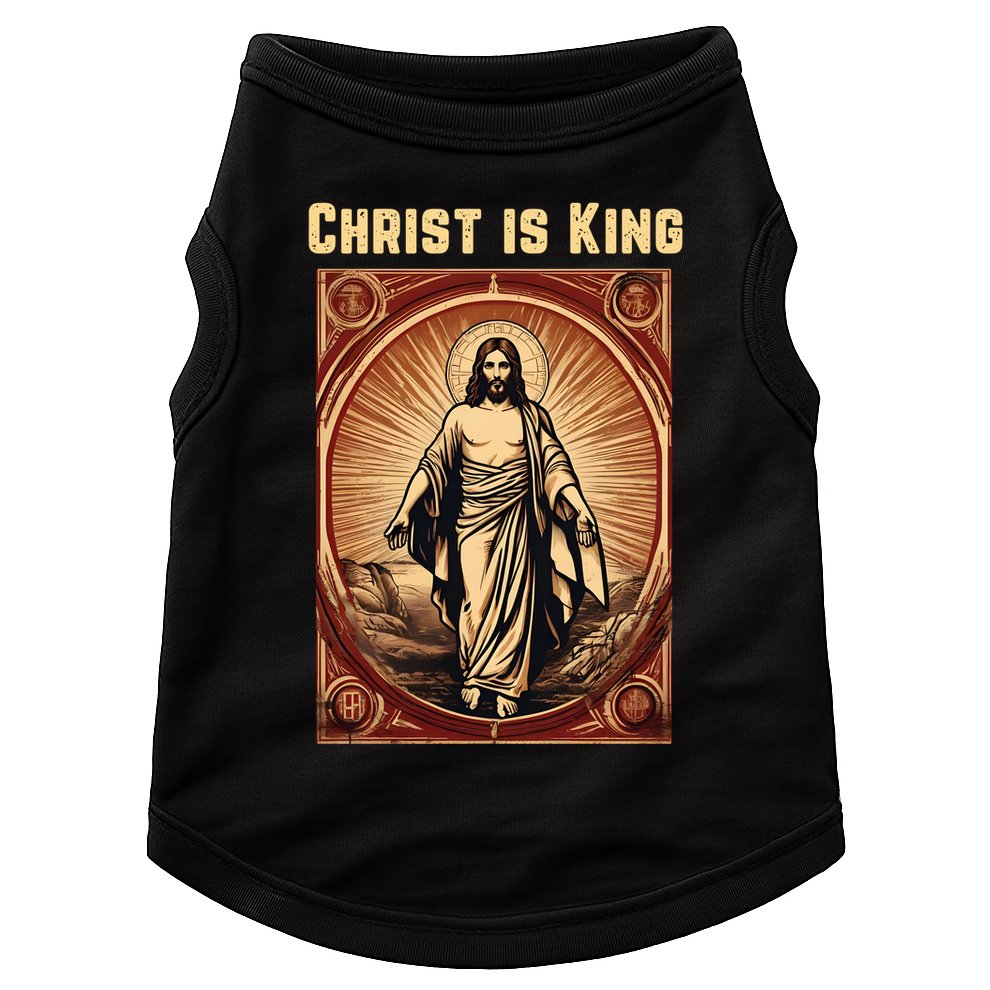 Christ is King Christian Easter Doggie Tank