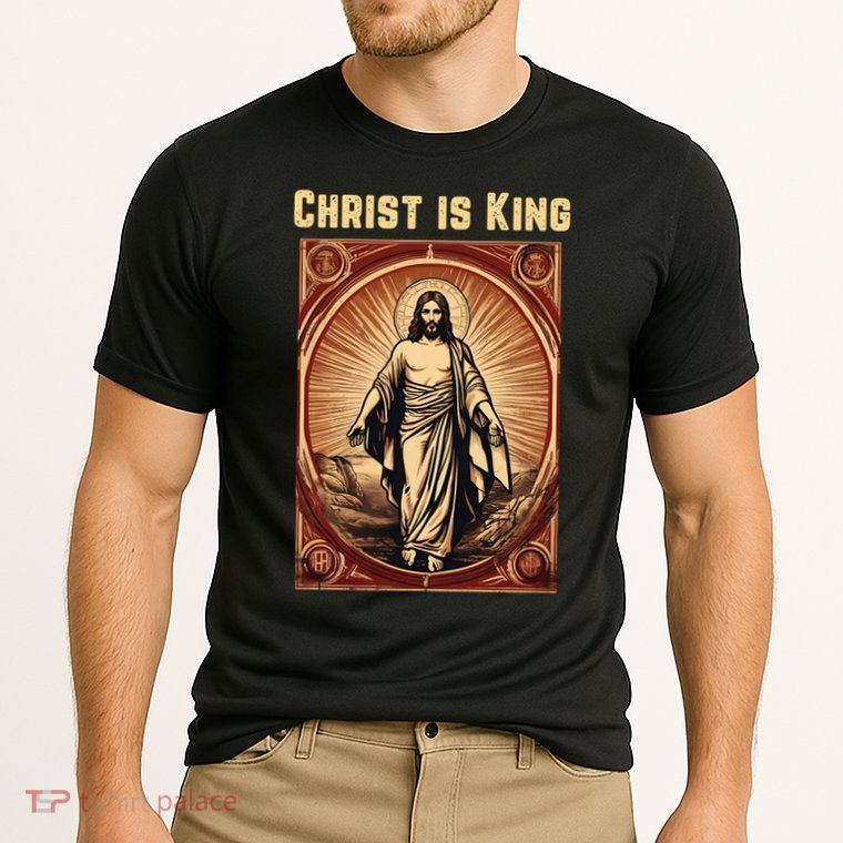 Christ is King Christian Easter Performance Shirt