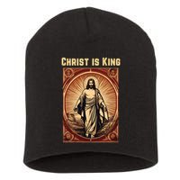 Christ is King Christian Easter Short Acrylic Beanie