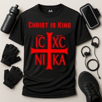 Christ is King Christian Easter Orthodox Catholic Cross Cooling Performance Crew T-Shirt