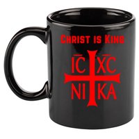 Christ is King Christian Easter Orthodox Catholic Cross 11oz C Handle Ceramic Mug