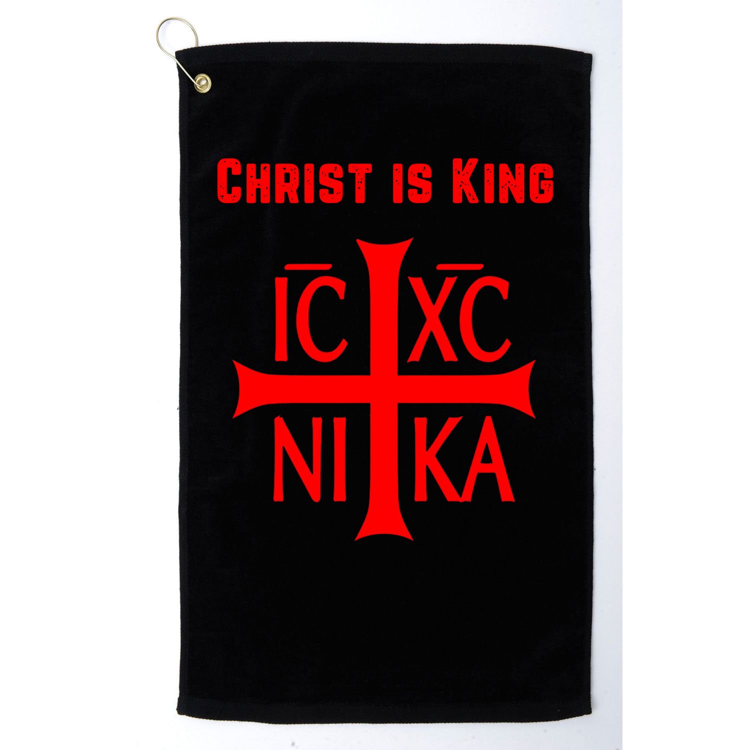 Christ is King Christian Easter Orthodox Catholic Cross Golf Towel