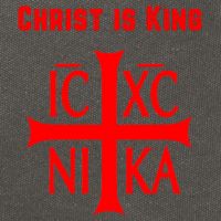 Christ is King Christian Easter Orthodox Catholic Cross Cotton Canvas Backpack