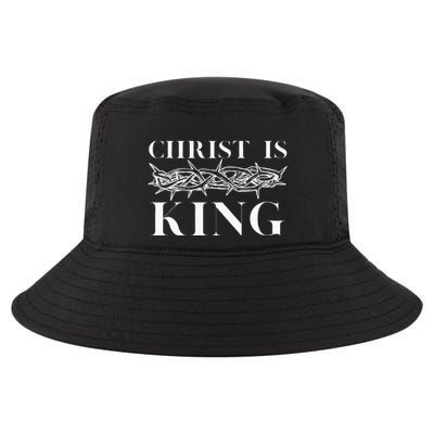 Christ Is King Christian Crown Of Thorns Christ Is King Cool Comfort Performance Bucket Hat