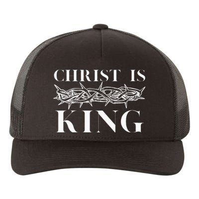 Christ Is King Christian Crown Of Thorns Christ Is King Yupoong Adult 5-Panel Trucker Hat