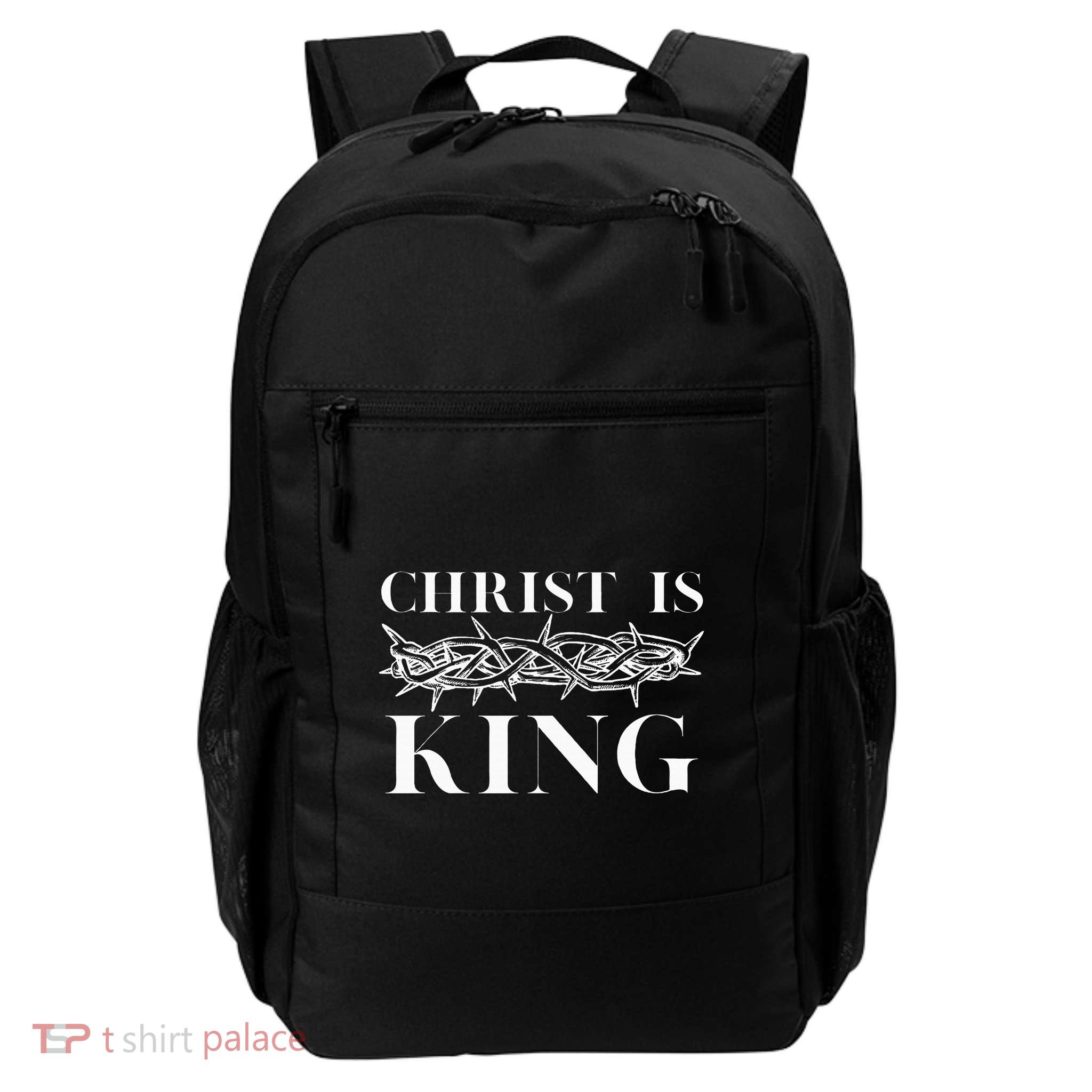 Christ Is King Christian Crown Of Thorns Christ Is King Backpack