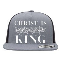 Christ Is King Christian Crown Of Thorns Christ Is King Flat Bill Trucker Hat