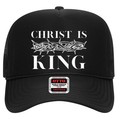 Christ Is King Christian Crown Of Thorns Christ Is King Trucker Hat