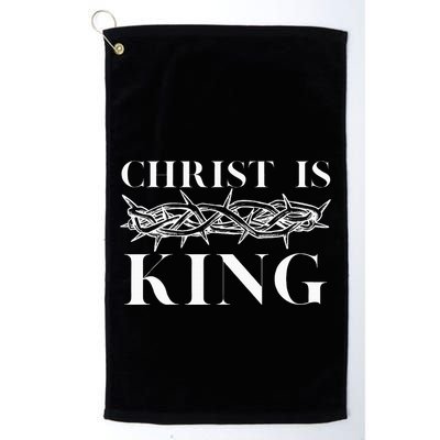 Christ Is King Christian Crown Of Thorns Christ Is King Golf Towel