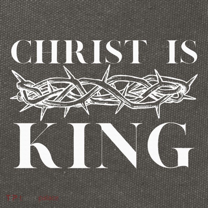 Christ Is King Christian Crown Of Thorns Christ Is King Cotton Canvas Backpack