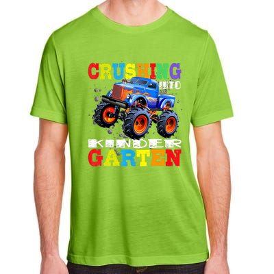 Crushing Into Kindergarten Tee Monster Truck Back To School Adult ChromaSoft Performance T-Shirt