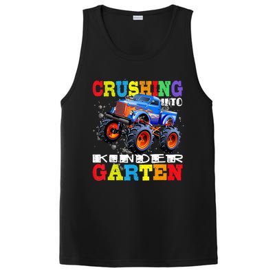 Crushing Into Kindergarten Tee Monster Truck Back To School PosiCharge Competitor Tank