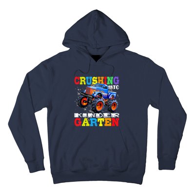 Crushing Into Kindergarten Tee Monster Truck Back To School Hoodie