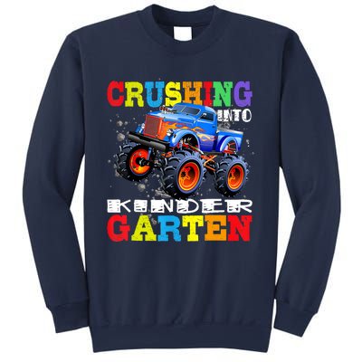 Crushing Into Kindergarten Tee Monster Truck Back To School Sweatshirt