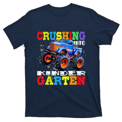 Crushing Into Kindergarten Tee Monster Truck Back To School T-Shirt