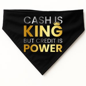 Cash Is King ...But Credit Is Power USA-Made Doggie Bandana