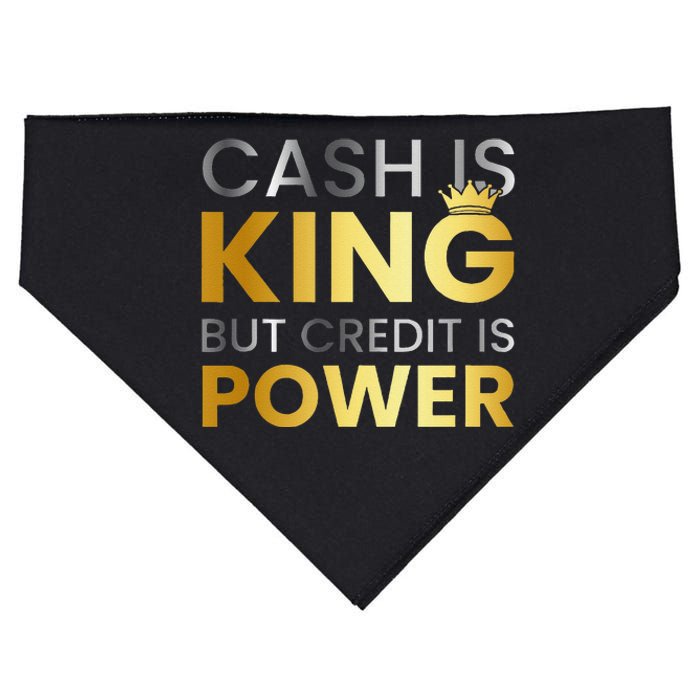 Cash Is King ...But Credit Is Power USA-Made Doggie Bandana