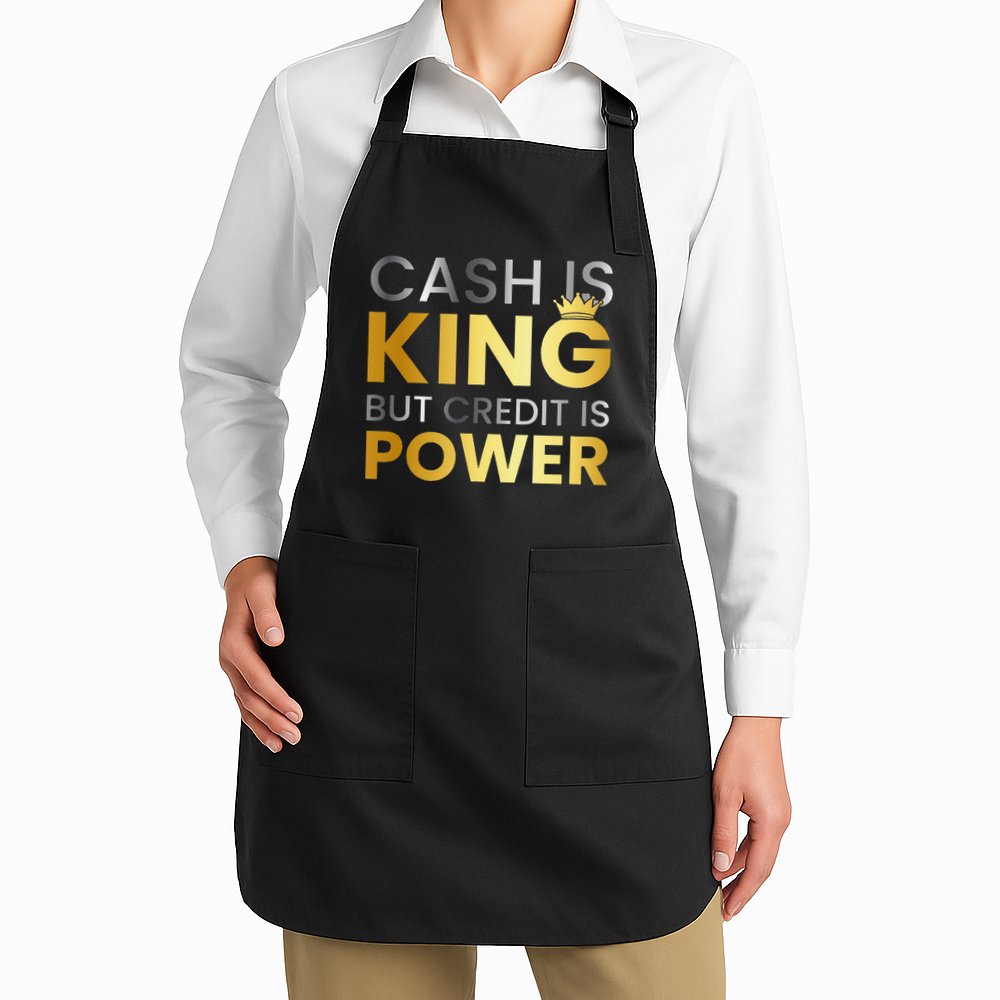 Cash Is King ...But Credit Is Power Apron
