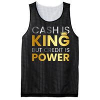 Cash Is King ...But Credit Is Power Mesh Reversible Basketball Jersey Tank