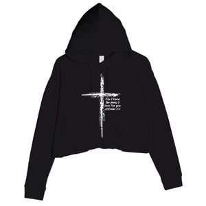 Cross I Know The Plans Verse Bible Jesus God Christian Gift Crop Fleece Hoodie