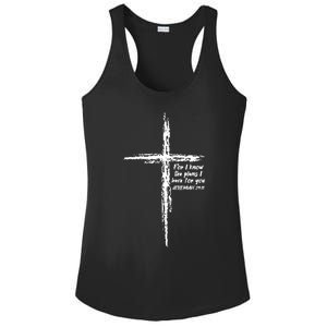 Cross I Know The Plans Verse Bible Jesus God Christian Gift Ladies PosiCharge Competitor Racerback Tank