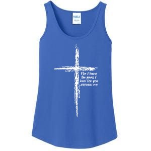 Cross I Know The Plans Verse Bible Jesus God Christian Gift Ladies Essential Tank