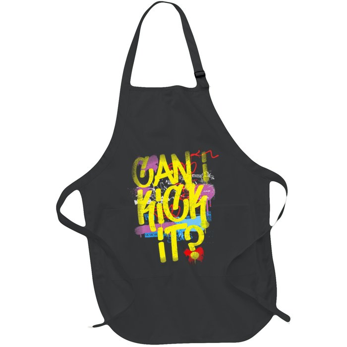 Can I Kick It 80s 90s Hip Hop Bboy Old School Rap Graffiti Apron