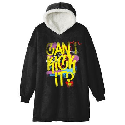 Can I Kick It 80s 90s Hip Hop Bboy Old School Rap Graffiti Hooded Wearable Blanket
