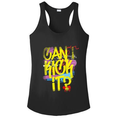 Can I Kick It 80s 90s Hip Hop Bboy Old School Rap Graffiti Ladies PosiCharge Competitor Racerback Tank