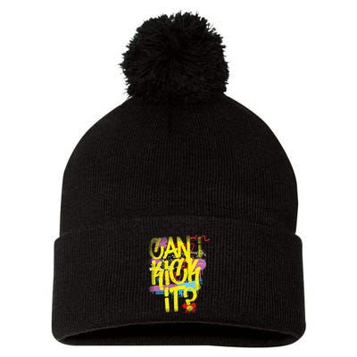 Can I Kick It 80s 90s Hip Hop Bboy Old School Rap Graffiti Pom Pom 12in Knit Beanie