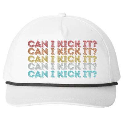 Can I Kick It Novelty Vintage Retro Hip Hop Can I Kick It Snapback Five-Panel Rope Hat