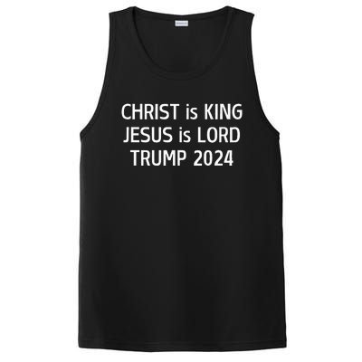 Christ Is King Jesus Is Lord Trump 2024 Christian PosiCharge Competitor Tank