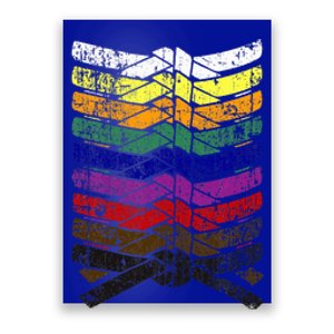 Cool Illustrated Karate Belt Colors Martial Arts Poster