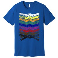 Cool Illustrated Karate Belt Colors Martial Arts Premium T-Shirt