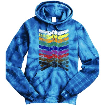 Cool Illustrated Karate Belt Colors Martial Arts Tie Dye Hoodie